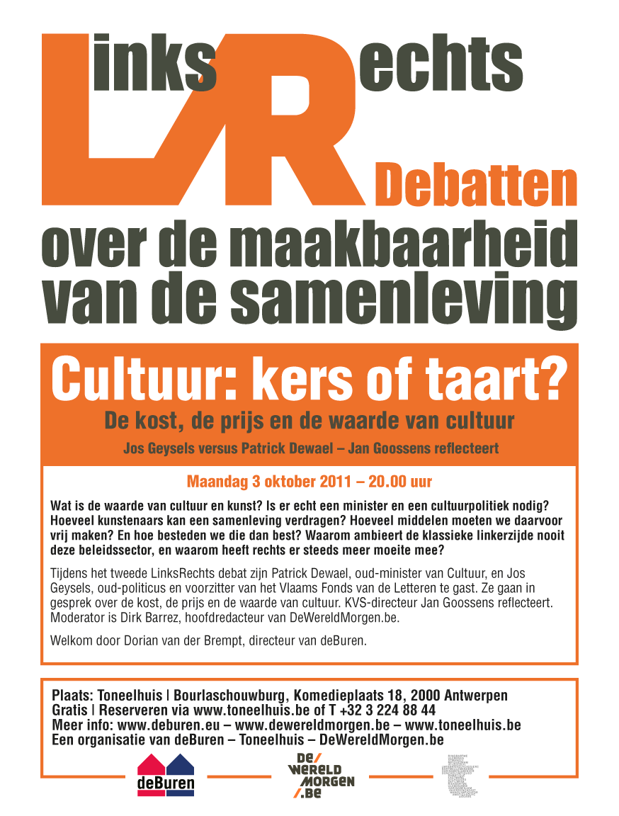 LinksRechts debat #2: Cultuur: kers of taart?