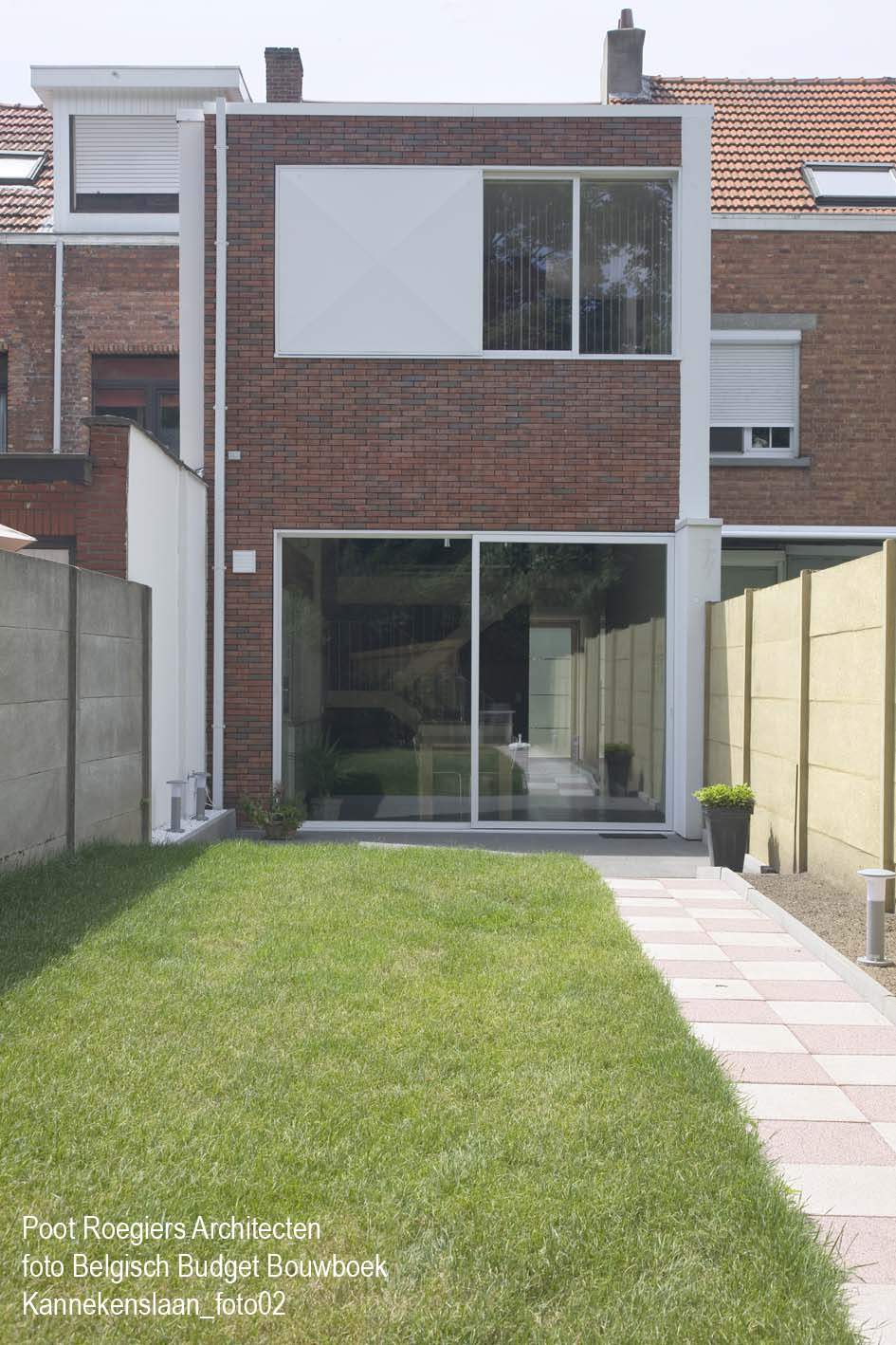 Nieuwbouw rijwoning, Kannekenslaan Ekeren, Poot architectuur © Poot architectuur