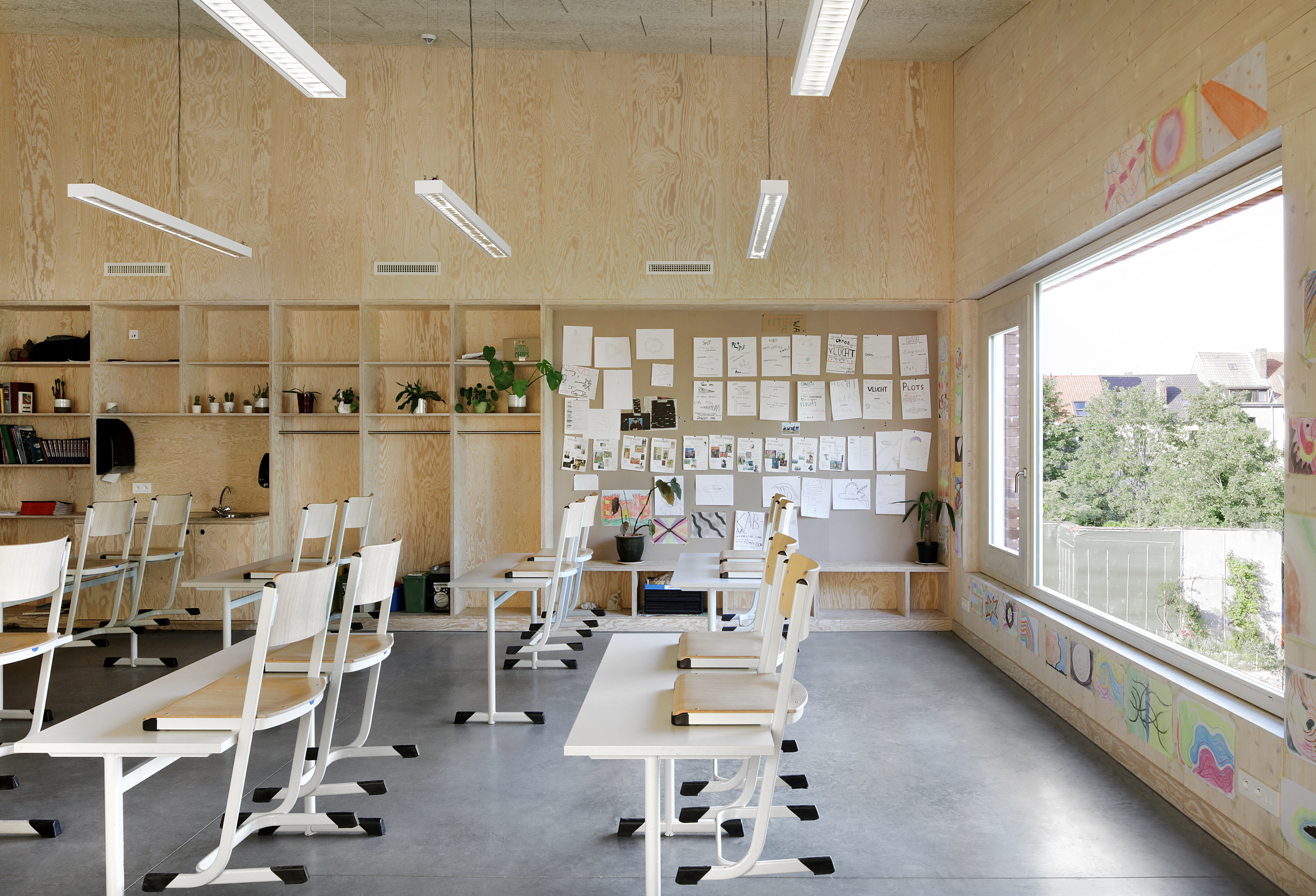 Perneel Osten architecten en BACK architectenbureau, Steinerschool, Gent © Filip Dujardin